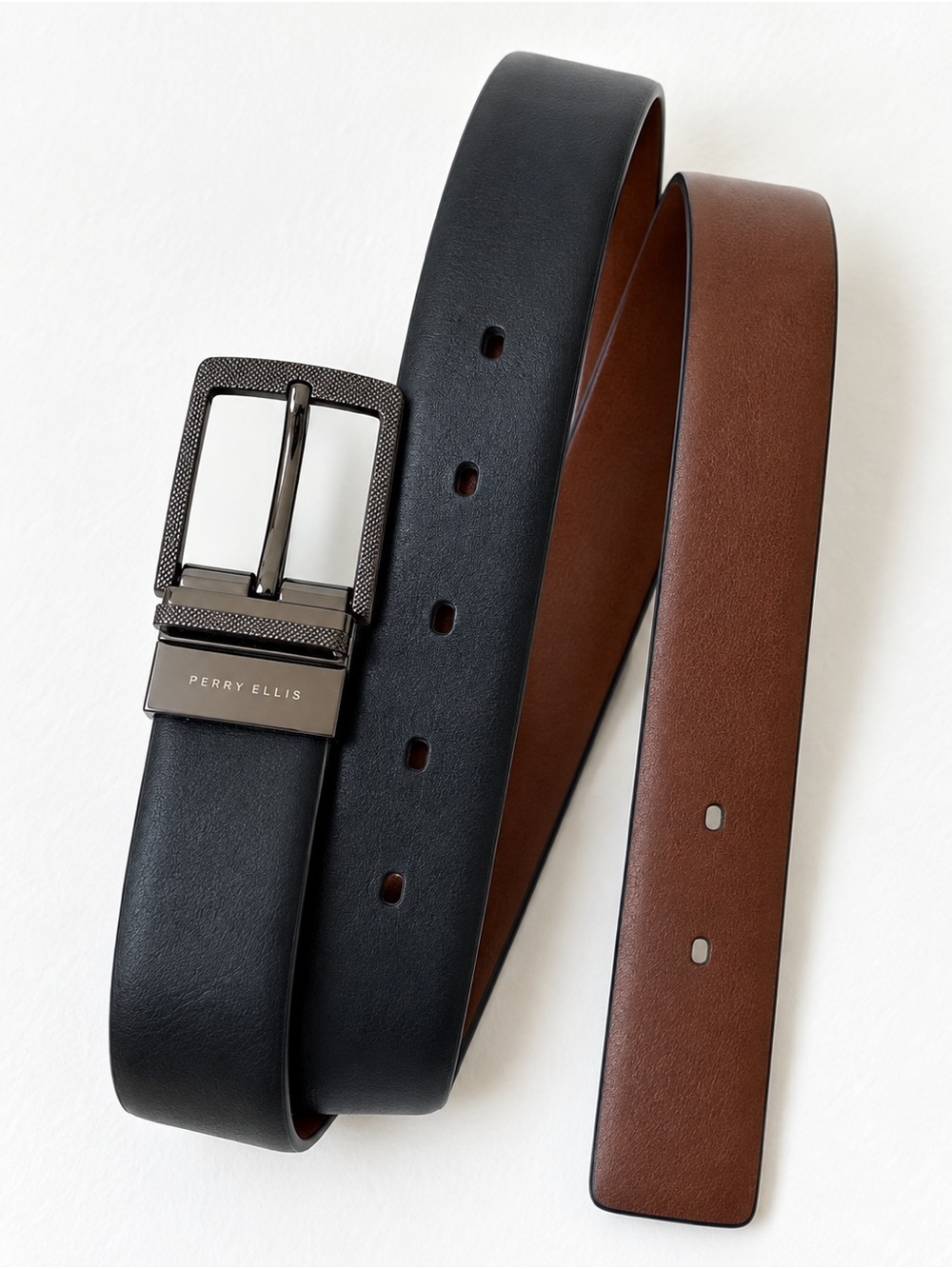 Perry Ellis Black / Brown Reversible Belt – Size 32 / 80